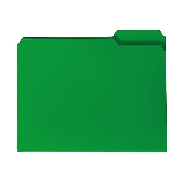 Smead Poly File Folder, 1/3-Cut Tab, Letter Size, Green, 24 per Box (10502) - Image 4